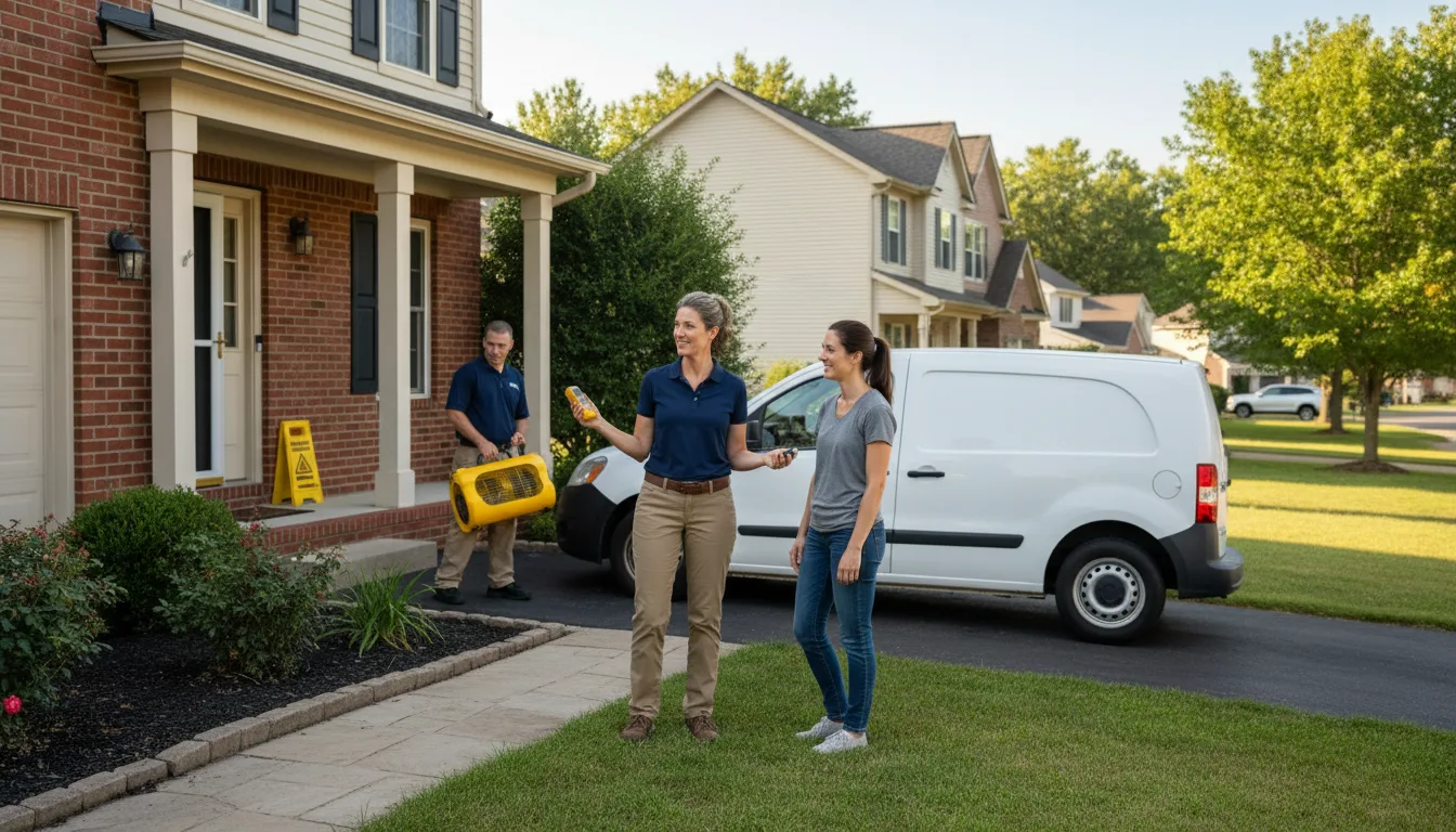Water restoration image for Dehumidification And Cleanup Services in Dailey, WV